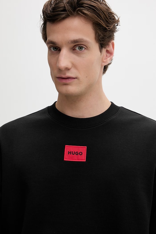 Bavlnená mikina HUGO Diragol212 čierna 50447964