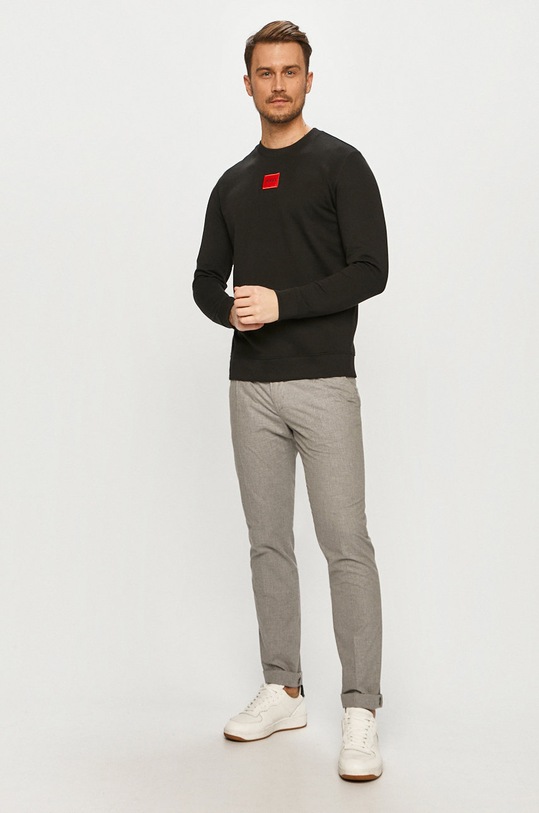 Bavlněná mikina HUGO 50447964 černá AW25