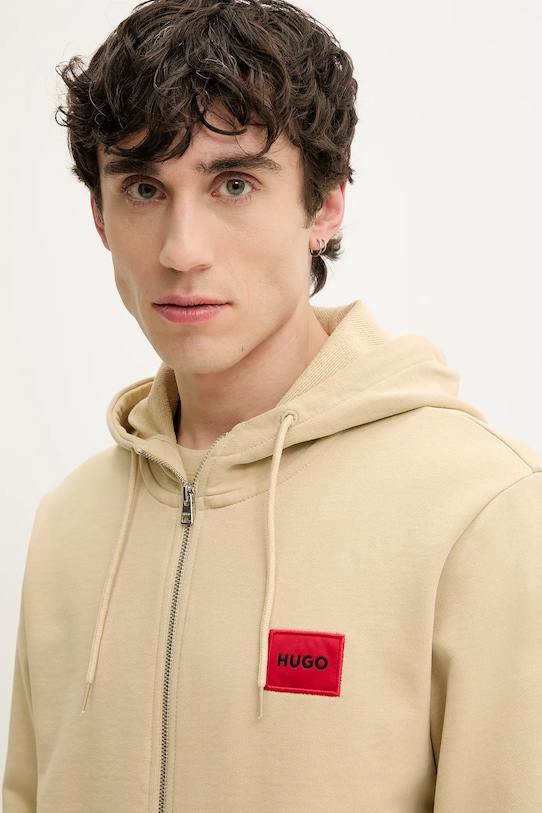 HUGO hanorac de bumbac Daple212 bej 50447972