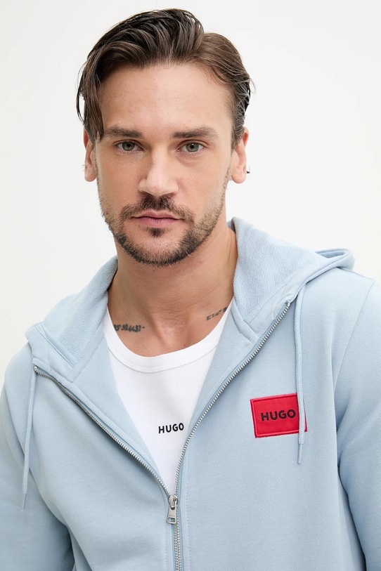 Bavlnená mikina HUGO Daple212 modrá 50447972