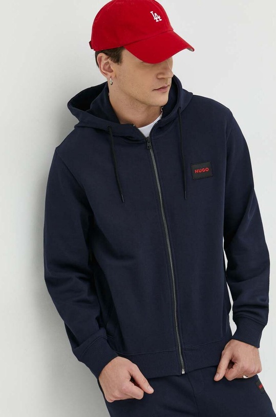 HUGO bluza bawełniana granatowy 50447972