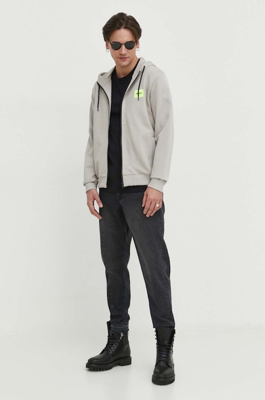 HUGO bluza bawełniana 50447972 beżowy AA00