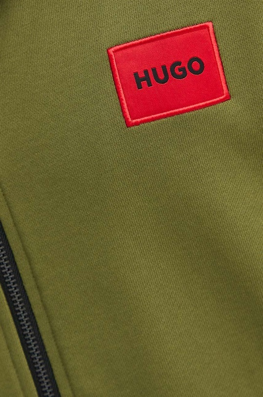HUGO bluza bawełniana 50447972 zielony
