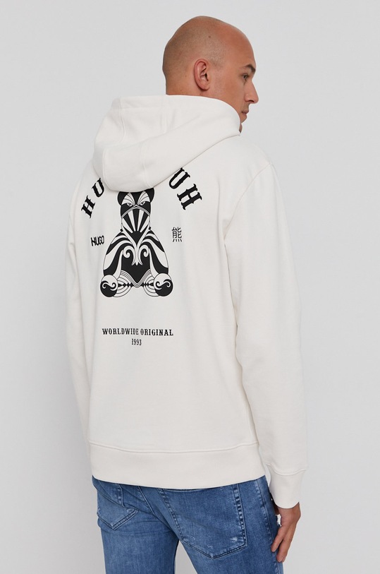 Bavlnená mikina Hugo bavlna béžová 50446461