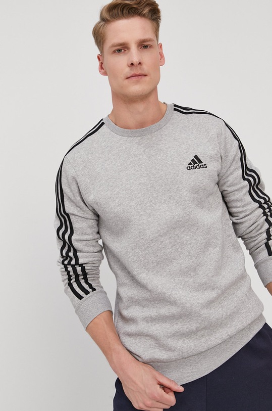 adidas Bluza GK9110 bez kaptura szary GK9110