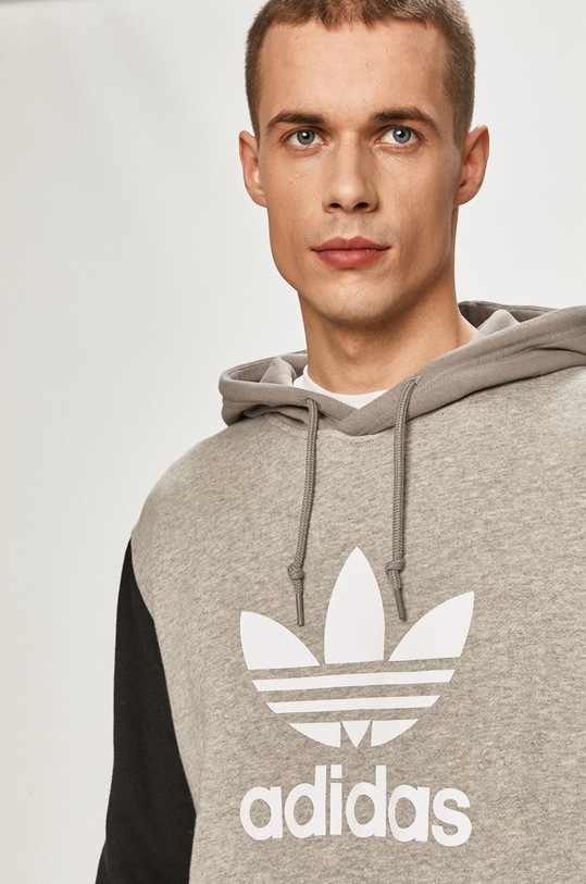 adidas Originals - Bavlněná mikina GR9748 šedá GR9748