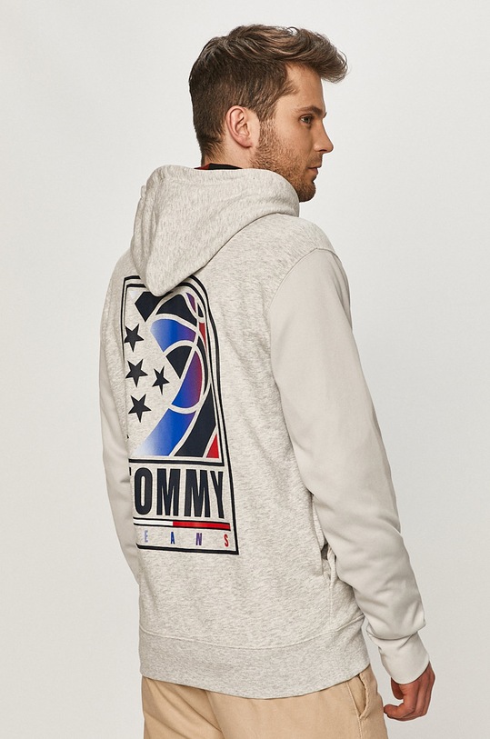 Tommy Jeans - Bluza DM0DM10194.4891 z kapturem szary DM0DM10194.4891