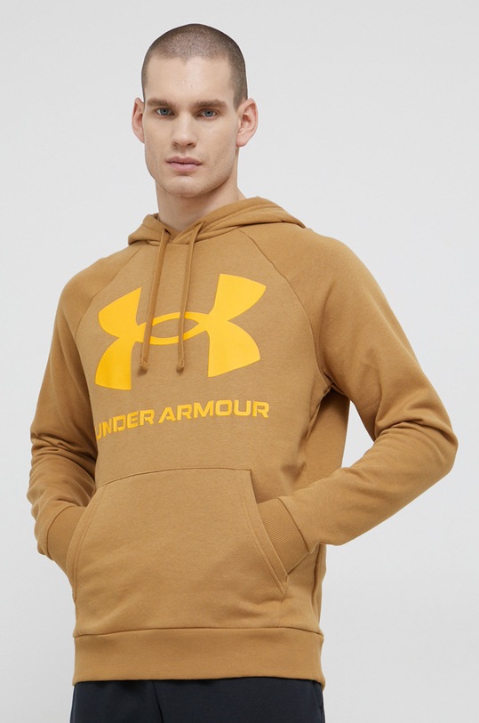 Under Armour – Mikina s kapucí hnědá 1357093