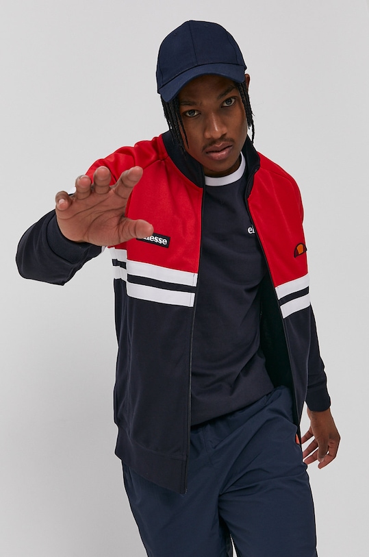 Ellesse Bluza aplikacja granatowy SHI00892
