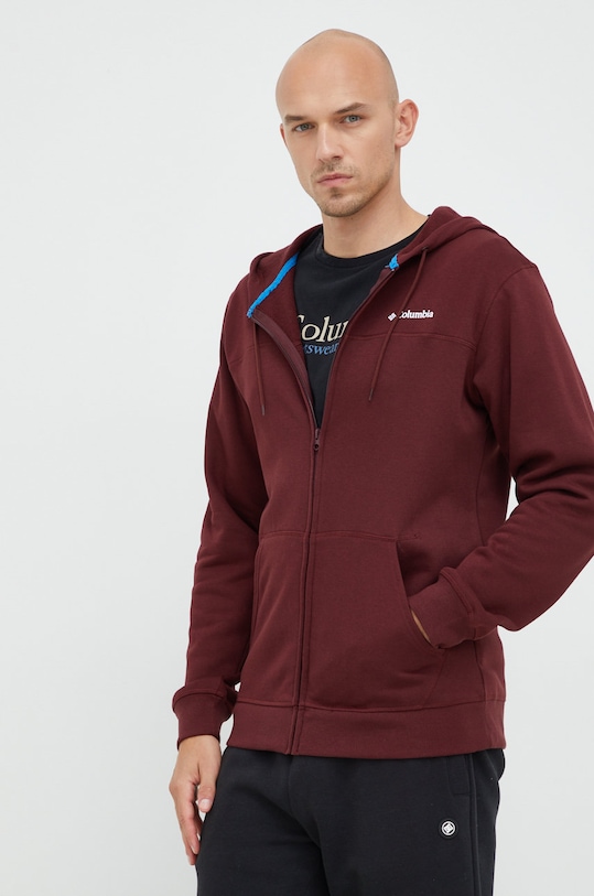 Columbia bluza z kapturem bordowy 1889164