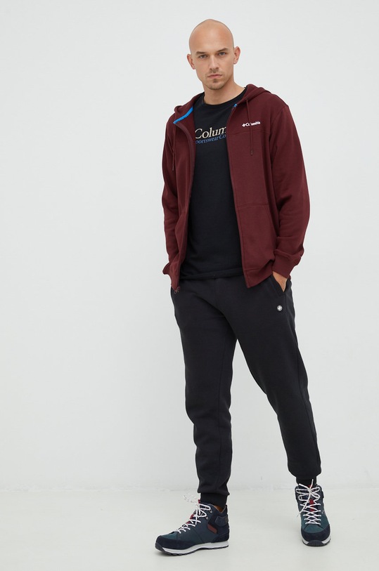 Columbia bluza 1889164 bordowy AW22