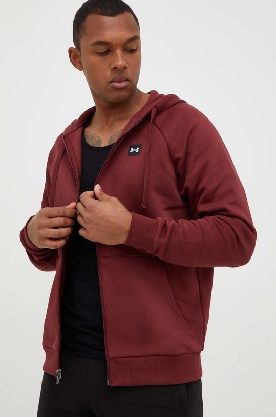 Under Armour bluza z kapturem bordowy 1357111