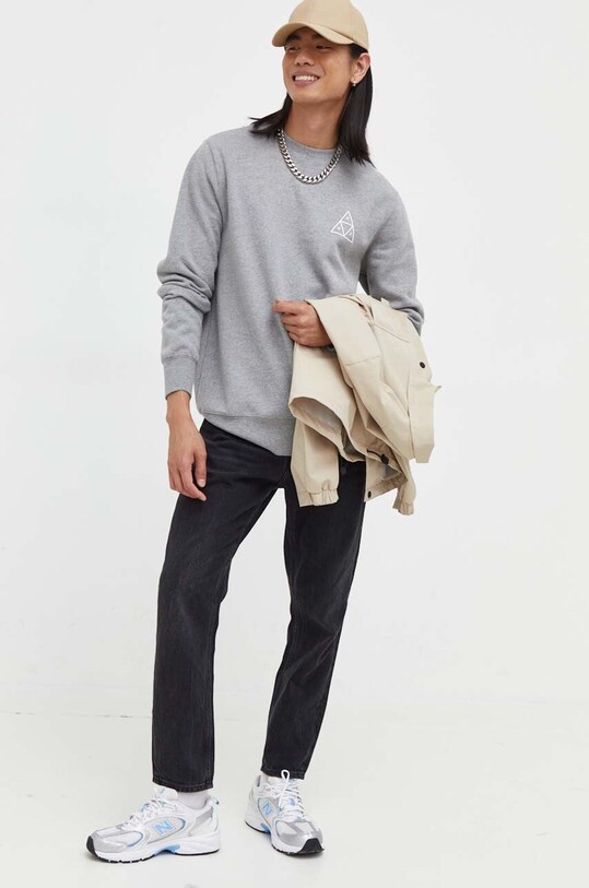 Mikina HUF pf00101 šedá AW21