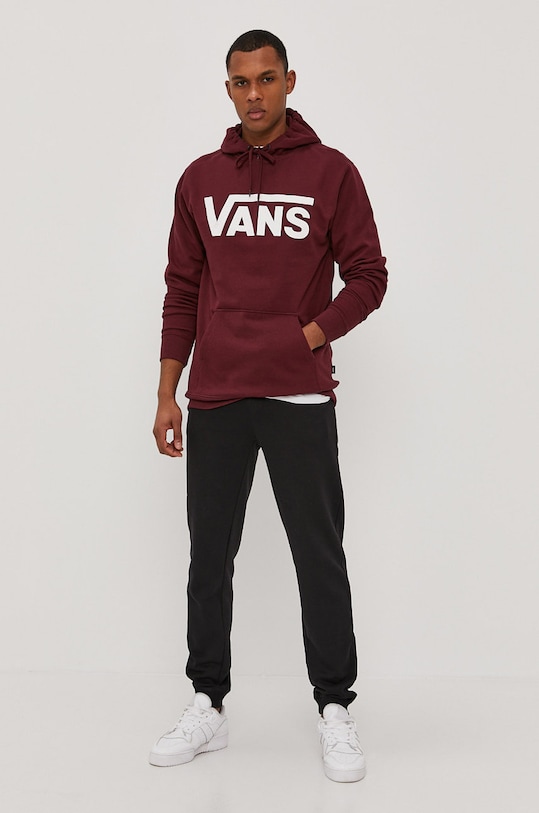 Vans Bluza bawełniana VN0A456BK1O1 bordowy AW22