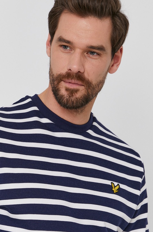Lyle & Scott Bluza bawełniana granatowy ML1233V.Z629