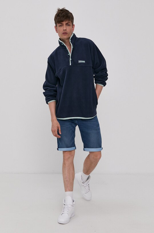 HUF Bluza fl00145 granatowy SS21