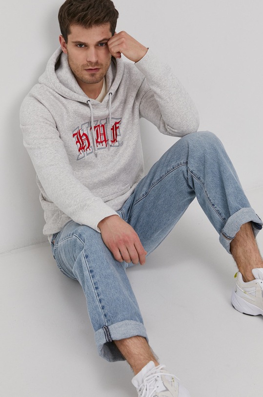 HUF Bluza pozostałe szary pf00346
