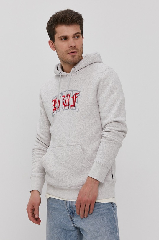 Odzież HUF Bluza pf00346 szary