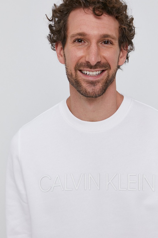 Calvin Klein Bluza bawełniana biały K10K105150.4891