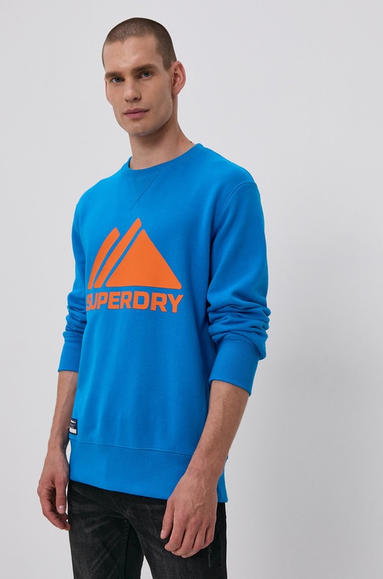 Superdry Bluza nadruk turkusowy M2011337A.80H