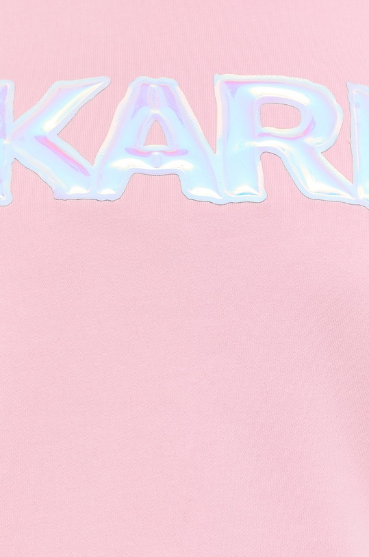Bavlnená mikina Karl Lagerfeld 211U1804 ružová