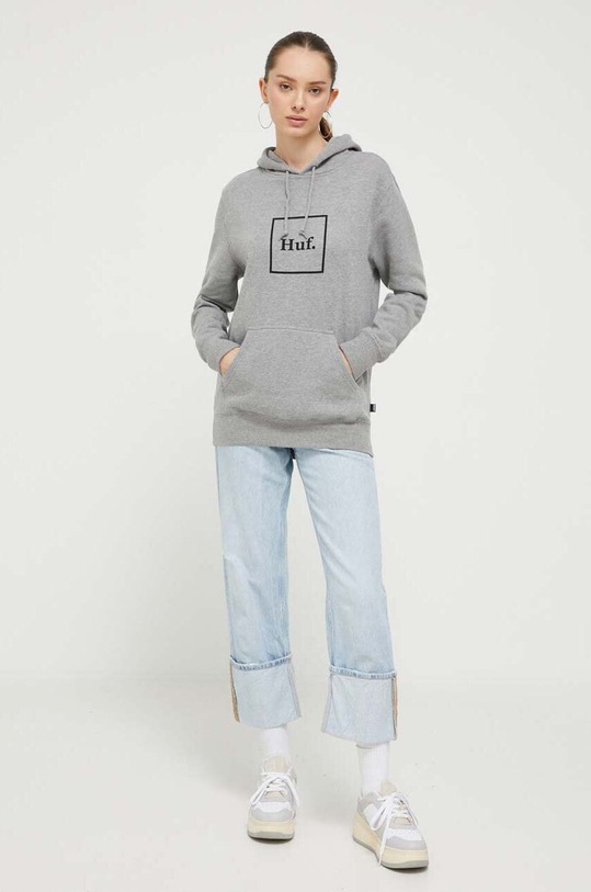 Mikina HUF pf00098 šedá AW21