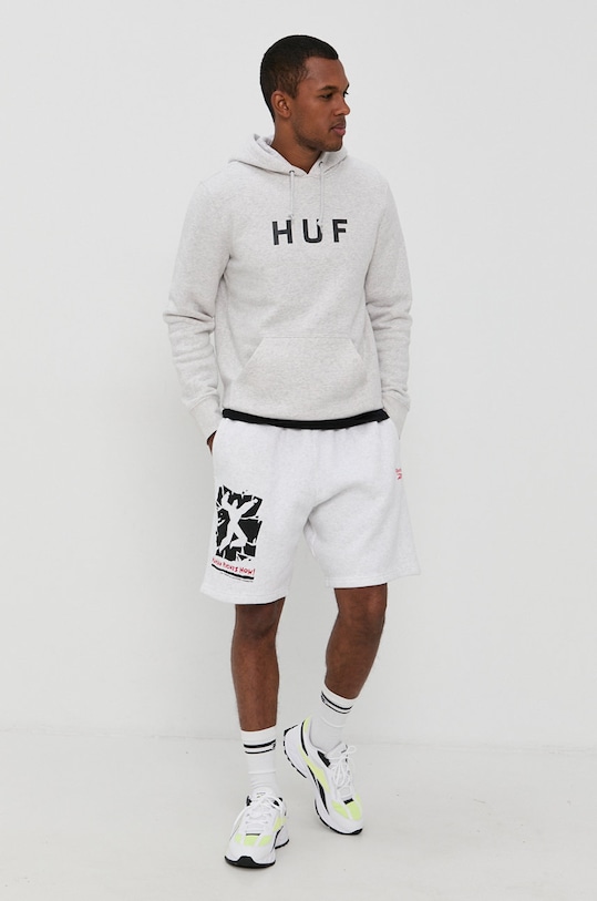 HUF Bluza pf00099 szary AW21