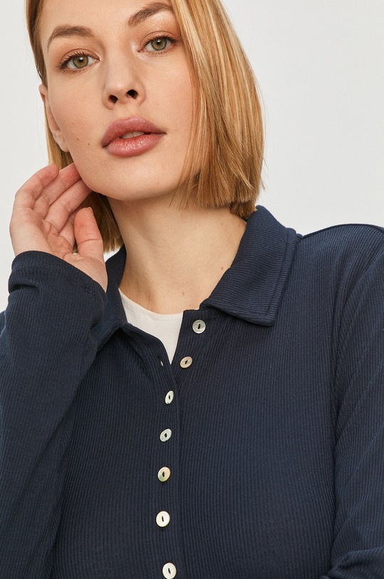 Pepe Jeans - Tričko s dlhým rukávom Agnes tmavomodrá PL504794.592