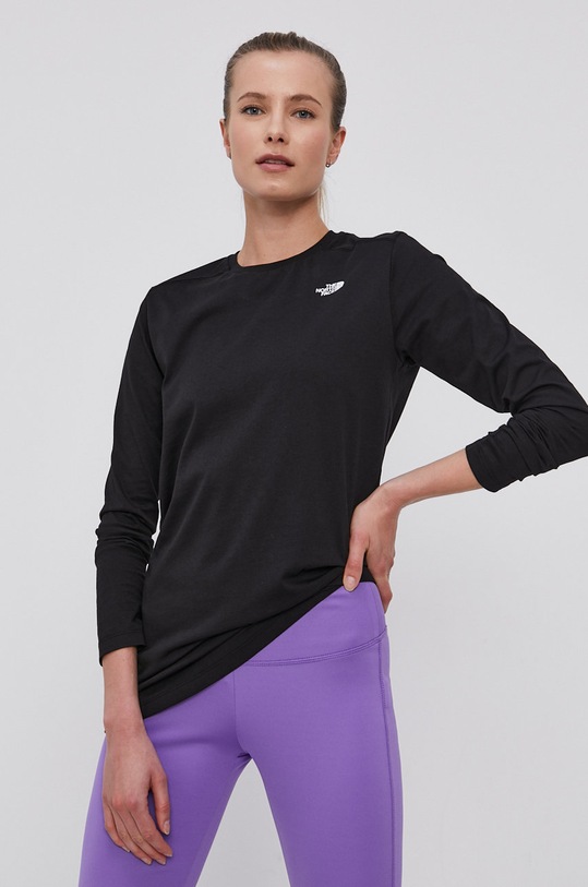 Longsleeve The North Face στάμπα μαύρο NF0A3RZ6JK31