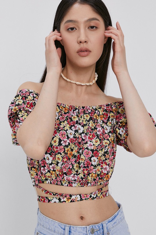 Tally Weijl Bluzka bawełna multicolor SWSCOMATTY