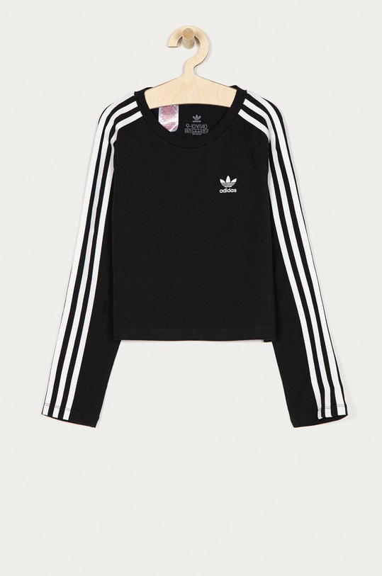 adidas Originals Longsleeve dziecięcy GN8237 z elastanem czarny GN8237