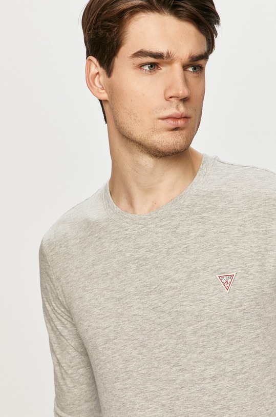 Guess - Tričko s dlhým rukávom sivá M1RI28.J1311