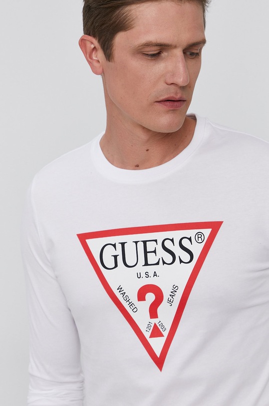 Guess - Longsleeve biały M1RI31.I3Z11