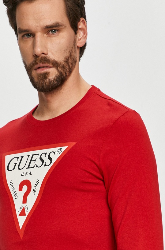 Guess - Tričko s dlouhým rukávem červená M1RI31.I3Z11