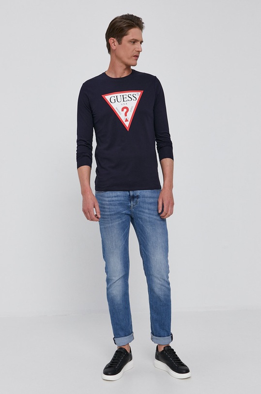 Guess - Tričko s dlhým rukávom M1RI31.I3Z11 tmavomodrá AA00