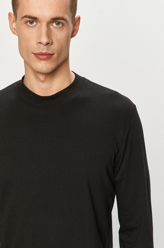 Brave Soul - Tričko s dlouhým rukávem černá MLT.149BURMESEJET