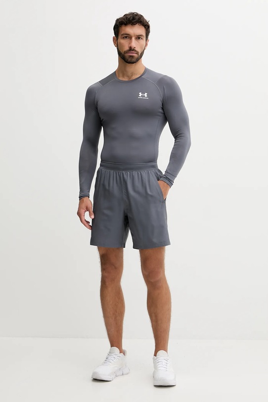 Tréningové tričko s dlhým rukávom Under Armour 1361524 sivá AW25
