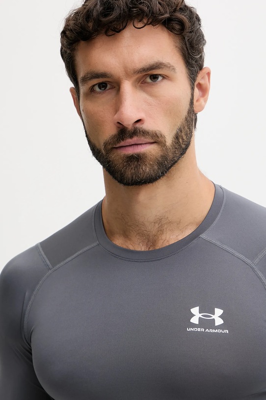 Tréningové tričko s dlhým rukávom Under Armour sivá 1361524