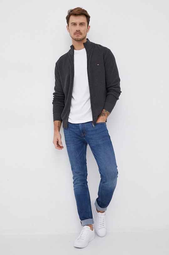 Lacoste Longsleeve bawełniany TH2040 TH2040 biały AW21