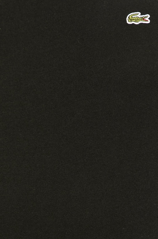 Lacoste top a maniche lunghe in cotone nero TH2040
