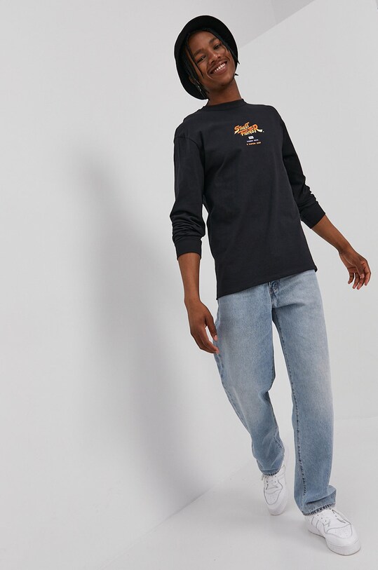HUF Longsleeve czarny ts01595
