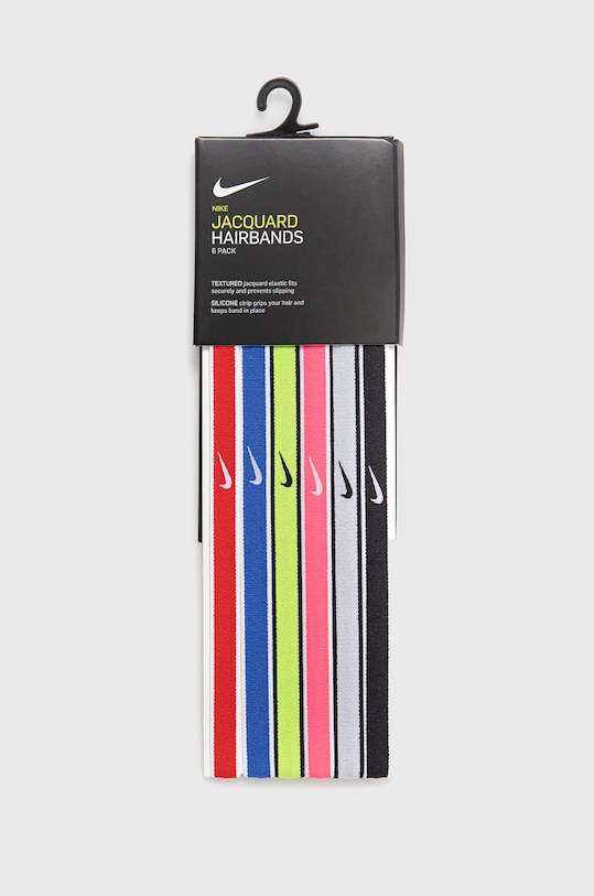 Комплект пов'язок для спорту Nike (6-pack) тренінг барвистий N.100.2021.655.OS