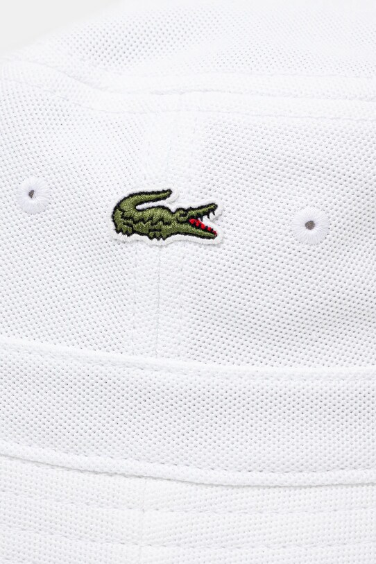 Bavlněný klobouk Lacoste RK2056 bílá SS25
