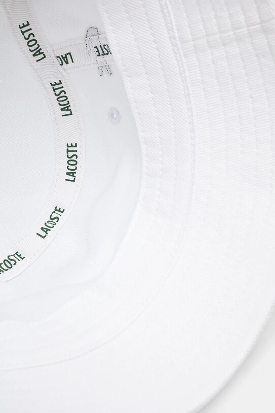 Bavlněný klobouk Lacoste bílá RK2056