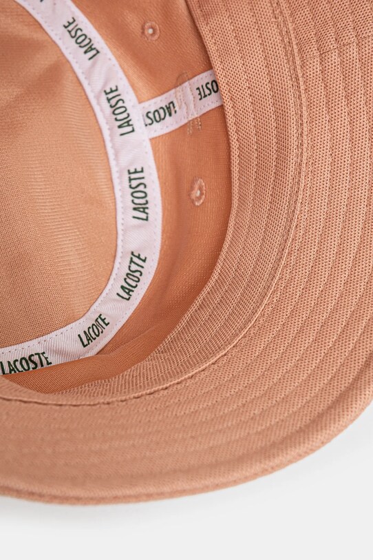 Lacoste palarie din bumbac portocaliu RK2056