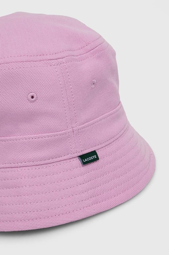 Lacoste kapelusz bawełniany RK2056 różowy SS25
