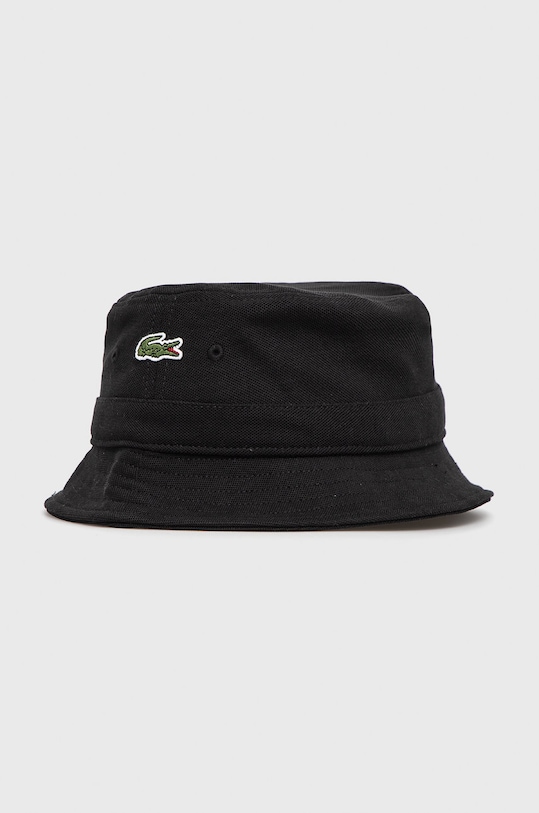 Lacoste pălărie bumbac negru RK2056
