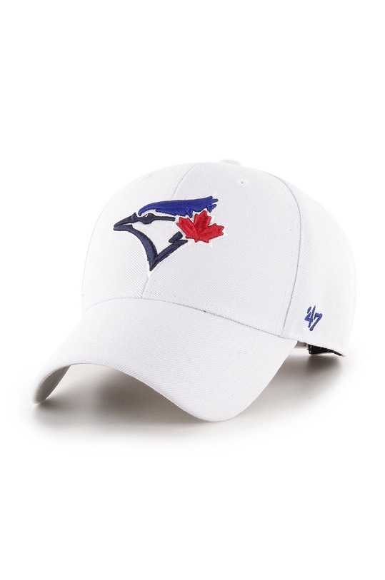 47 brand - Czapka z daszkiem z domieszką wełny biały B.MVP26WBV.WH