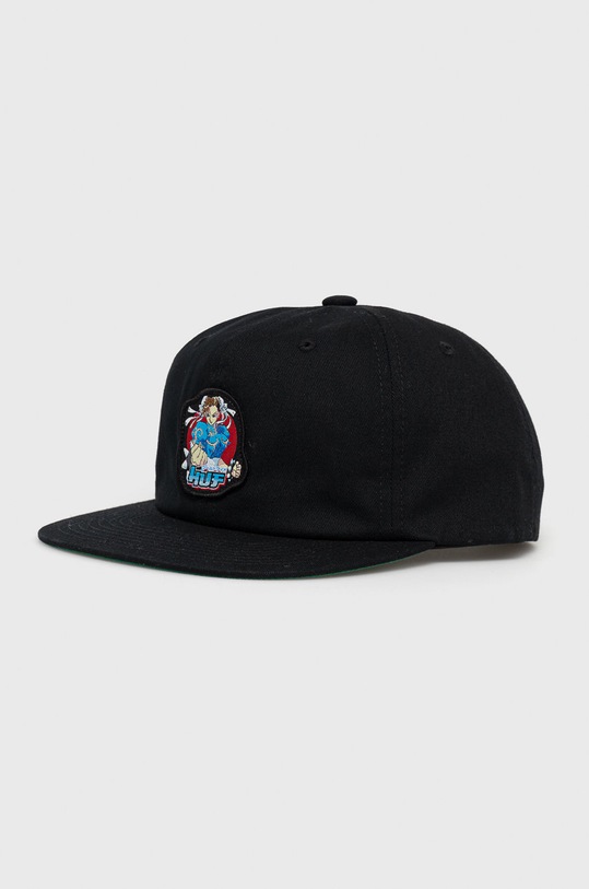 HUF șapcă bumbac negru ht00601