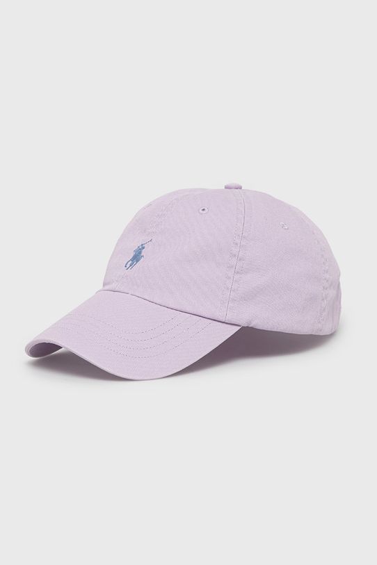 Polo Ralph Lauren Czapka z daszkiem 710673213048 bawełna fioletowy 710673213048